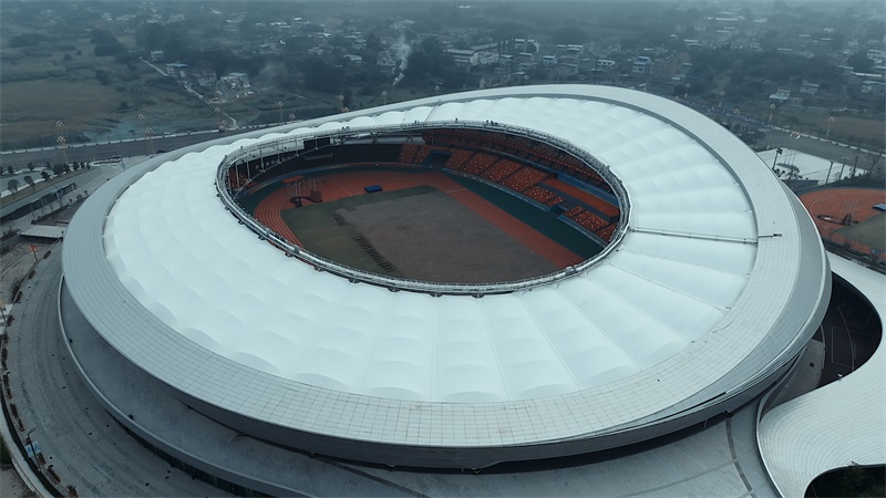 燁興-樂(lè)山市奧林匹克中心PTFE膜結(jié)構(gòu)場(chǎng)館 燁興-樂(lè)山市奧林匹克中心PTFE膜結(jié)構(gòu)場(chǎng)館